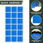 ProsourceFit Exercise Puzzle Mat 1/2-inch, EVA Interlocking Foam Floor Tiles - Image 5