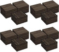 Yaheetech 108PCS Deck Tiles Acacia Wood Interlocking Outdoor Flooring by Yaheetech