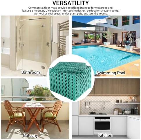 MAXWAVE 18 Pack 12" x 12" Modular Interlocking Floor Mats, Soft PVC Non-Slip - Image 6