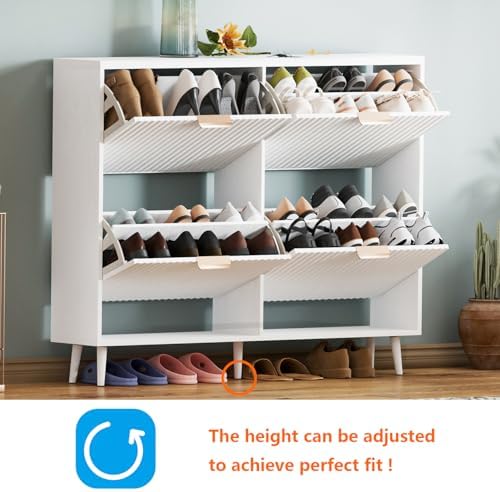 Shoe Cabinet Storage, Modern Freestanding Organizer - Image 3