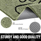 Smiry Dog Door Mat for Muddy Paws, Absorbent Non Slip Dirt Trapper - Image 5