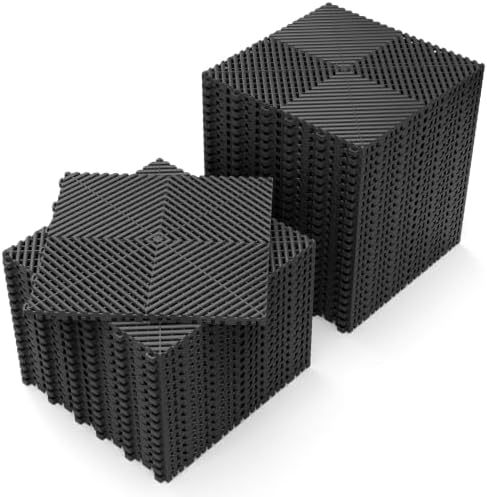 Jocoevol 40-Pcs Interlocking Tile, 15.7 x 15.7in Garage Floor Tiles by JOCOEVOL