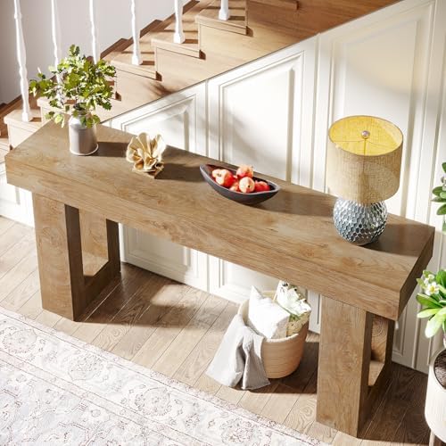 Tribesigns Farmhouse Console Table, 63-Inch Long Narrow Sofa Table Behind The - Image 5