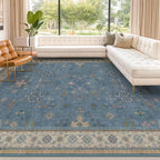 Hazo Haus Blue Big Rugs for Living Room - Image 6