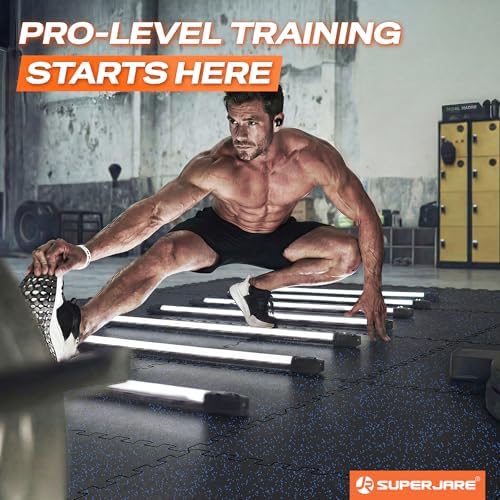 SUPERJARE 0.56'' Thick 96 Sq Ft Rubber Top Gym Flooring - Image 2