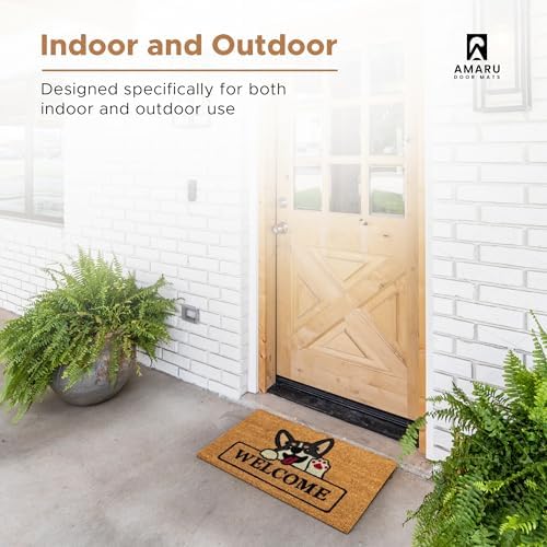 Coir Welcome Mat, Welcome Dog, 17 x 29 in - Image 5