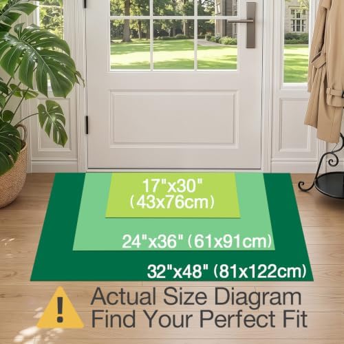 LUMI Washable Indoor Door Mat for Entryway 17x30, Entrance Mat, Deep Gray - Image 2