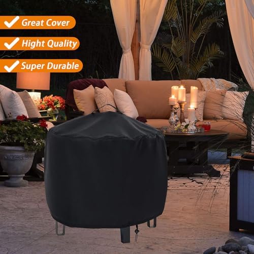 Waterproof Fire Pit Cover 20" D x 15" H - Image 6