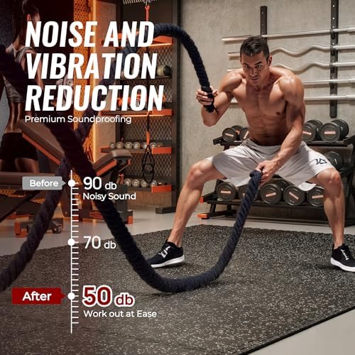 SUPERJARE 0.79'' Extra-Thick 12 Pcs 48 Sq Ft Exercise Equipment Mats - Image 4