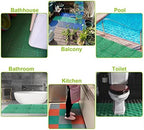 12 Pack 12'' x 12'' Interlocking Rubber Outdoor Flooring Tiles Non-Slip Shower - Image 7