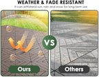 9 PCS Plastic Interlocking Deck Patio Tiles - Image 6