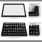 Julysky 4 Pcs/set Stackable Jewelry Organizer Trays - Image 4