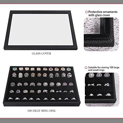 Julysky 4 Pcs/set Stackable Jewelry Organizer Trays - Image 4