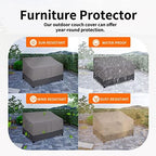 Easy-Going Heavy Duty Outdoor Bench Couch Cover, 80Wx37Dx33H inch - Image 5