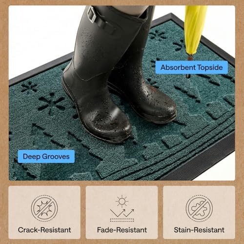 GORILLA GRIP WeatherMAX Door Mat, Indoor Outdoor - Image 5