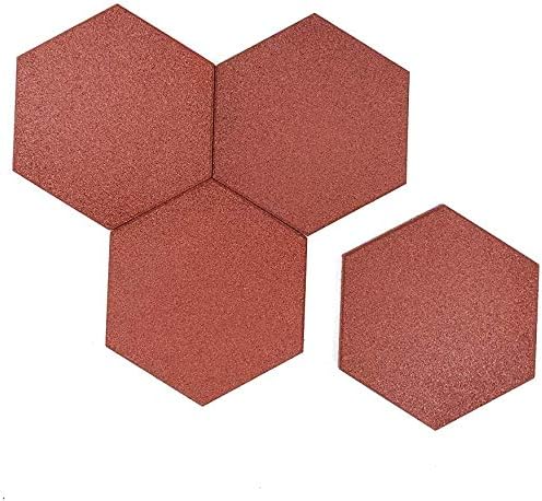 RevTime 20 pcs Hexagon Rubber Pavers 10-1/2", 3/4" Thick by RevTime