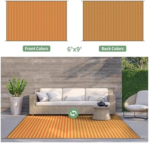 GENIMO Fall Decor Outdoor Rug, Plastic Rugs - Image 5