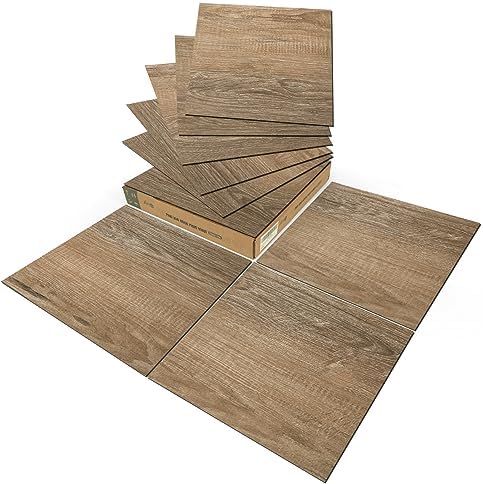 Art3d 30-Pack Peel and Stick Vinyl Floor Planks, Light Brown Ash by Art3d