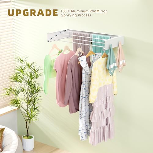 BAKON Wall Mounted Clothes Drying Rack 23.6'', Space Saving - Image 3