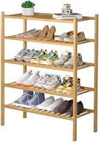 ROMGUAR CRAFT 5 Tier Bamboo Shoe Rack by ROMGUAR+CRAFT