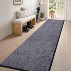 PURRUGS Hallway Runner Rug, Bluish Grey-Black by PURRUGS