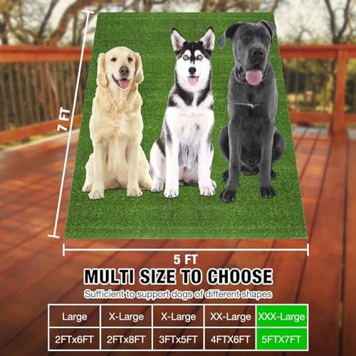 GLOBREEN Pet Artificial Grass 5FT X 7FT, Fake Grass Turf Carpet - Image 6