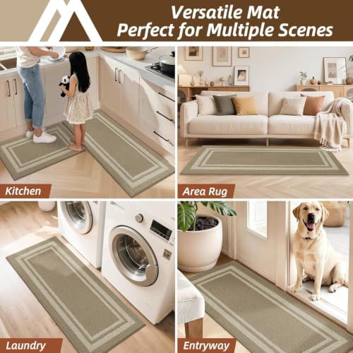 COSY HOMEER Kitchen Rugs Sets of 2 Non-Slip Washable - Image 7