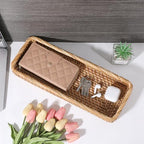 Hipiwe 15.8" Rattan Bathroom Basket Tray - Image 7