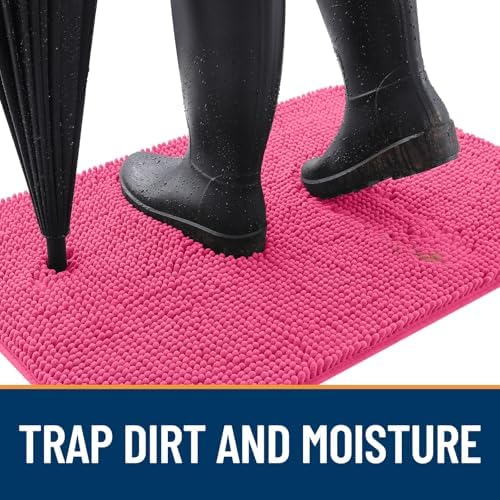 OLANLY Dog Door Mat for Muddy Paws 59x20, Super Absorbent Chenille Mud Mat - Image 2