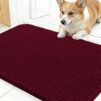 OLANLY Dog Door Mat for Muddy Paws 30x17, Super Absorbent Chenille Mud Mat by OLANLY