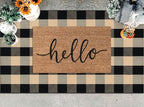 KILOCOCO Buffalo Plaid Checkered Rug 3x5 ft Front Door Rug - Image 6