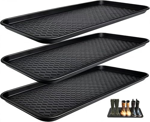 All-Weather Indoor Outdoor Boot Tray, Plastic Shoe Tray by Unknown