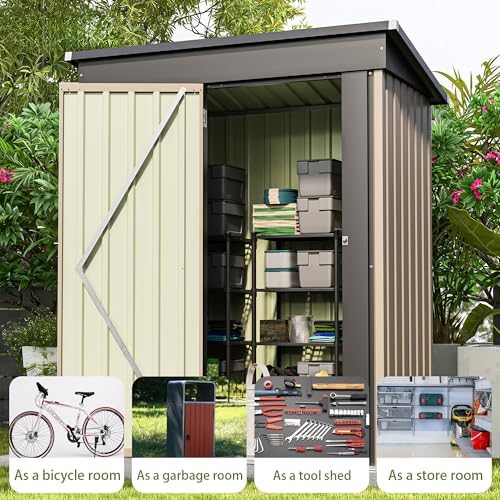 Patiowell 5x3 FT Outdoor Storage Shed - Image 2