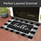 KILOCOCO Outdoor Mat Front Door Mat Welcome Mats Hello Doormats - Image 3