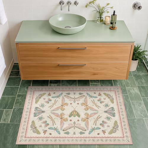 Hazo Haus Light Pink Washable Bathroom Rug - Image 3