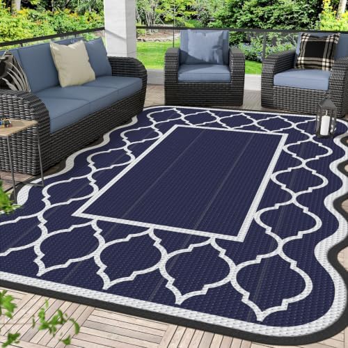 GENIMO Outdoor Rug, Waterproof Plastic Rugs by GENIMO