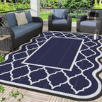 GENIMO Outdoor Rug, Waterproof Plastic Rugs by GENIMO
