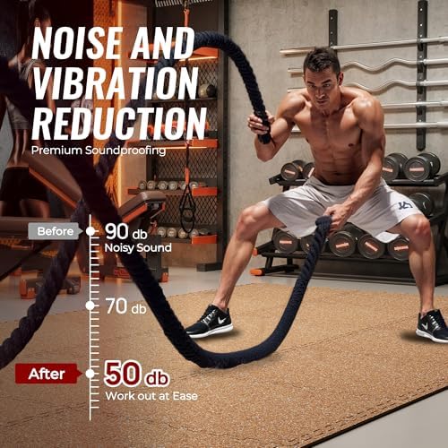 SUPERJARE 0.79'' Extra-Thick 12 Pcs 48 Sq Ft Exercise Equipment Mats - Image 4