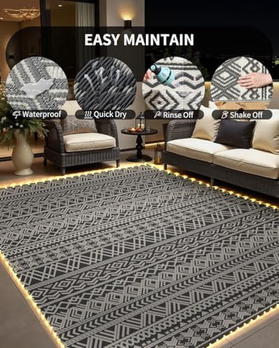 MontVoo-Outdoor Rug Carpet 6x9 ft - Image 5