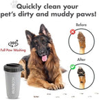 Dexas Lidded MudBuster Large Dog Paw Cleaner, Light Gray, Fits 2.5"-3.5" Wide - Image 4