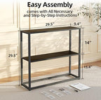 TIQLAB Small Entryway Table, 29.5" Narrow Console Table - Image 3