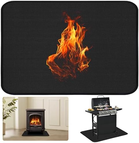 60×42 Inch Grill Mats for Outdoor Grill, Hearth Rugs for Fireplaces Fireproof by Himake
