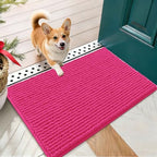 OLANLY Dog Door Mat for Muddy Paws 24x16, Extra Absorbent Chenille Mud Mat by OLANLY