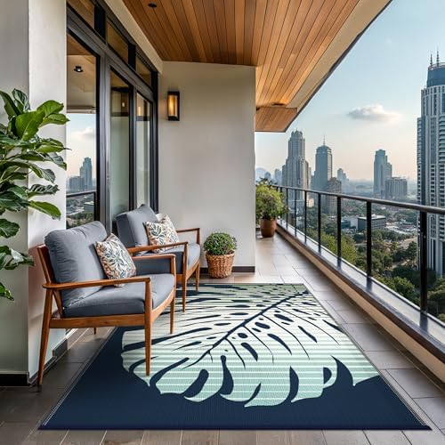 GENIMO Outdoor Rug, Waterproof Plastic Rugs - Image 4