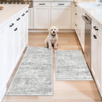 Kitchen Mats for Floor 2 Piece, Non Slip Washable Kitchen Rugs Sets for Floor by BYYVOORugsforYourHome