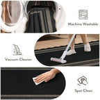 LIVEBOX Scalloped 2x6 Kitchen Runner Rug, Easy Jute Black Rugs - Image 6