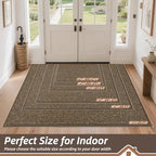 BEQHAUSE Dirt Trapper Door Mat 36" x 60", Non-Slip Washable Doormats - Image 2