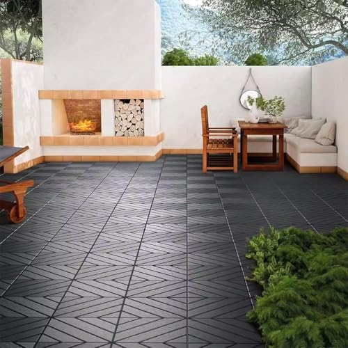 Patio Deck Tiles 12‘’x12'' Waterproof and Non-Slip Interlocking Deck Tiles - Image 3