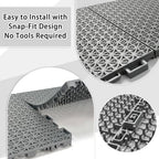16 PCS Modular Interlocking Cushion Drainage Floor Tiles 10" x10 - Image 4