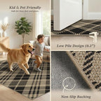 JTJ Easy Jute 4x6 Diagonal Plaid Rug - Image 6